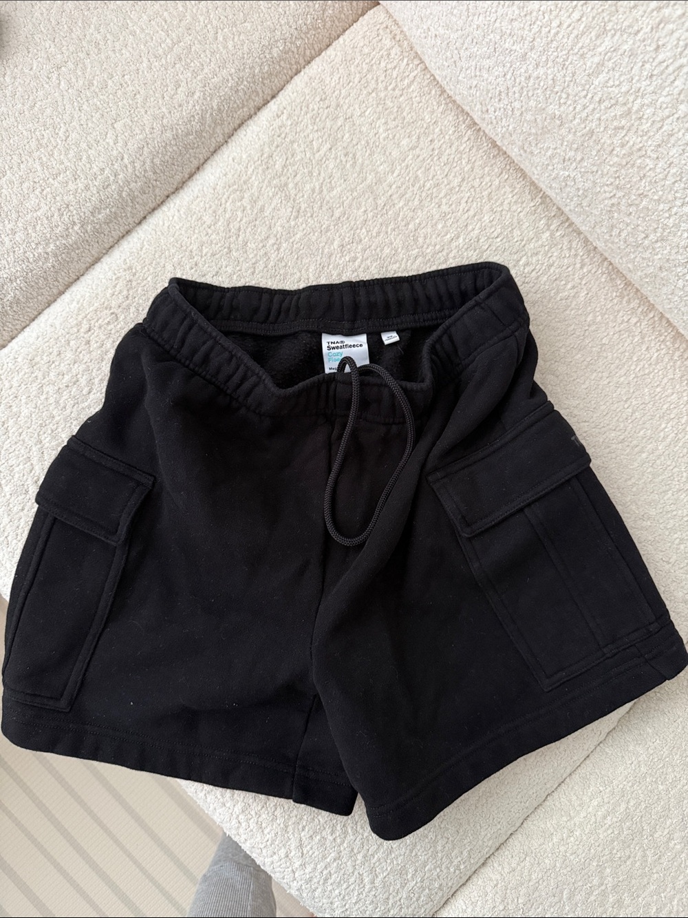 TNA sweat fleece cargo shorts